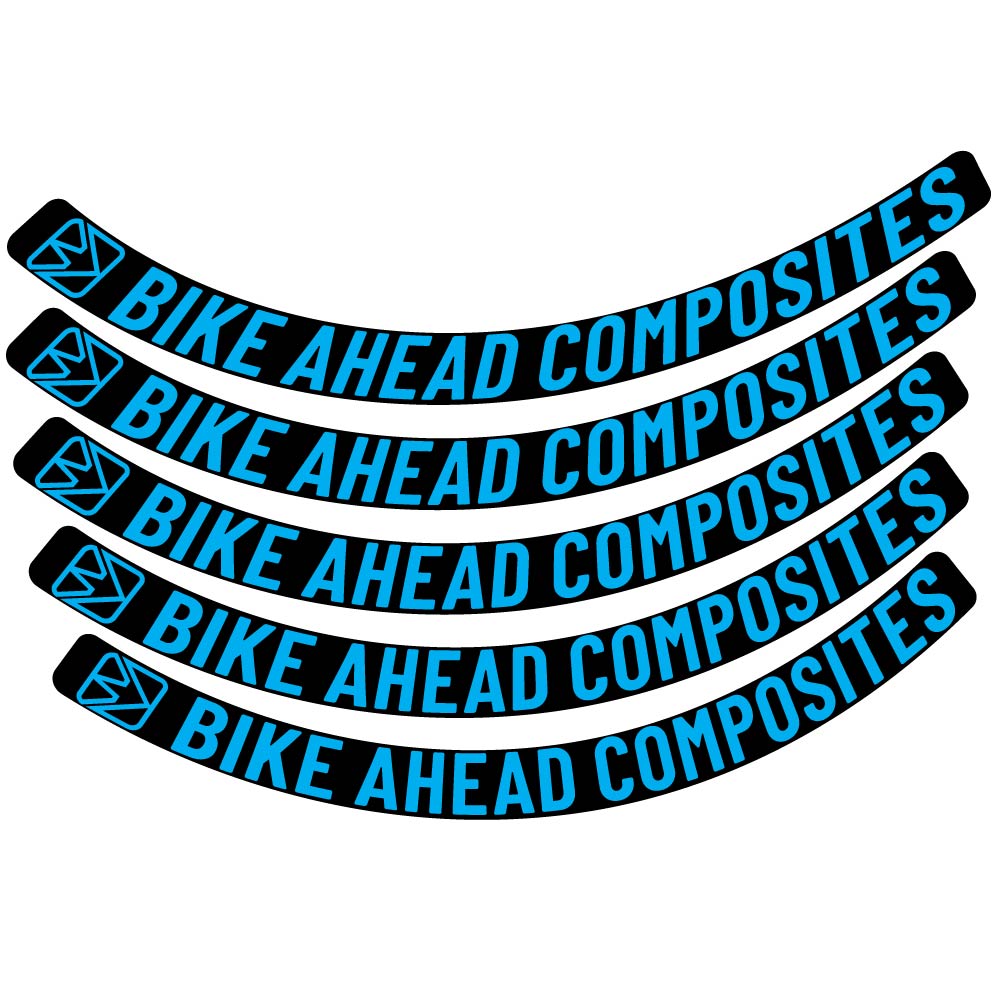 Aufkleber BikeAhead Composites Biturbo Aero 2022, Rennradrad 48,5 mm, Fahrradaufkleber Vinyl