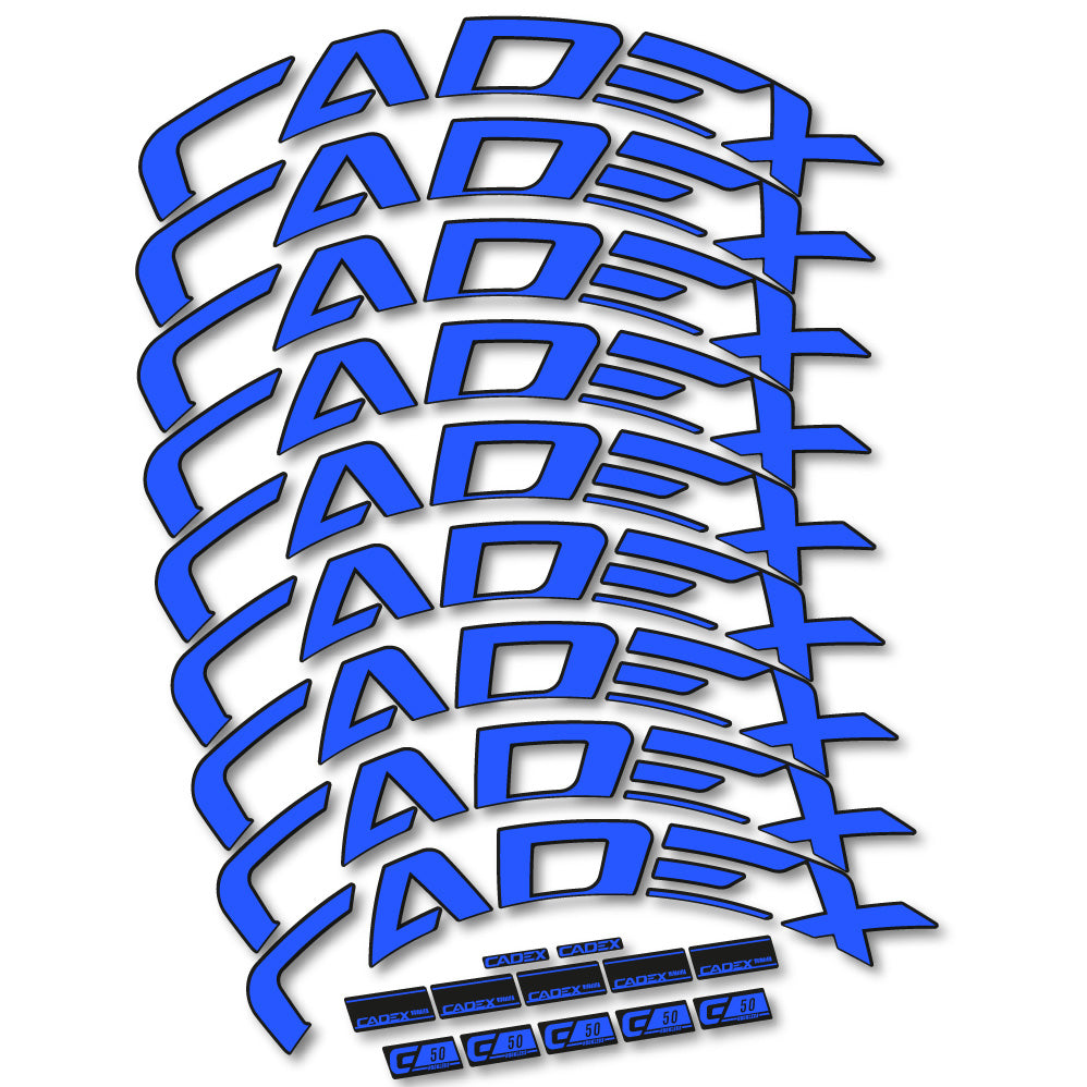 Aufkleber Cadex 50 Ultra Disc, Rennradrad 50 mm, Fahrradaufkleber Vinyl