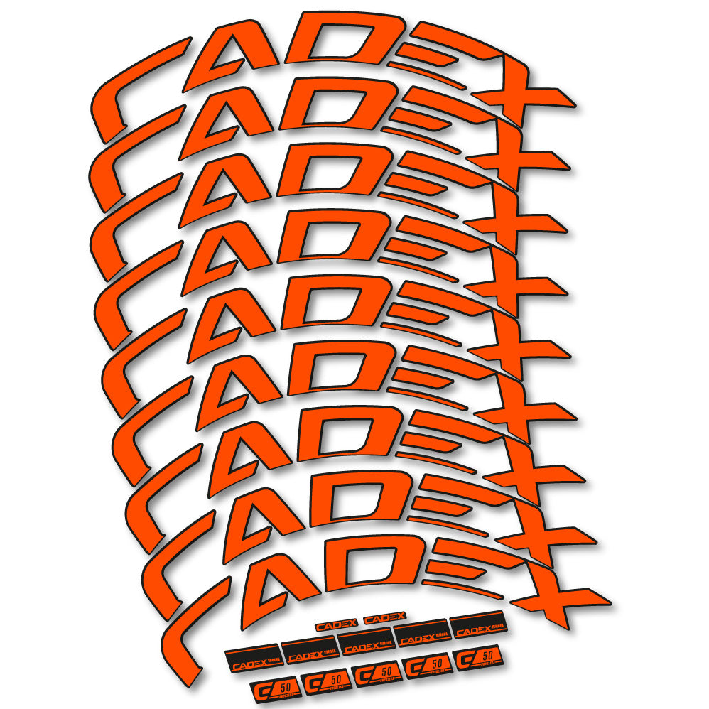 Aufkleber Cadex 50 Ultra Disc, Rennradrad 50 mm, Fahrradaufkleber Vinyl