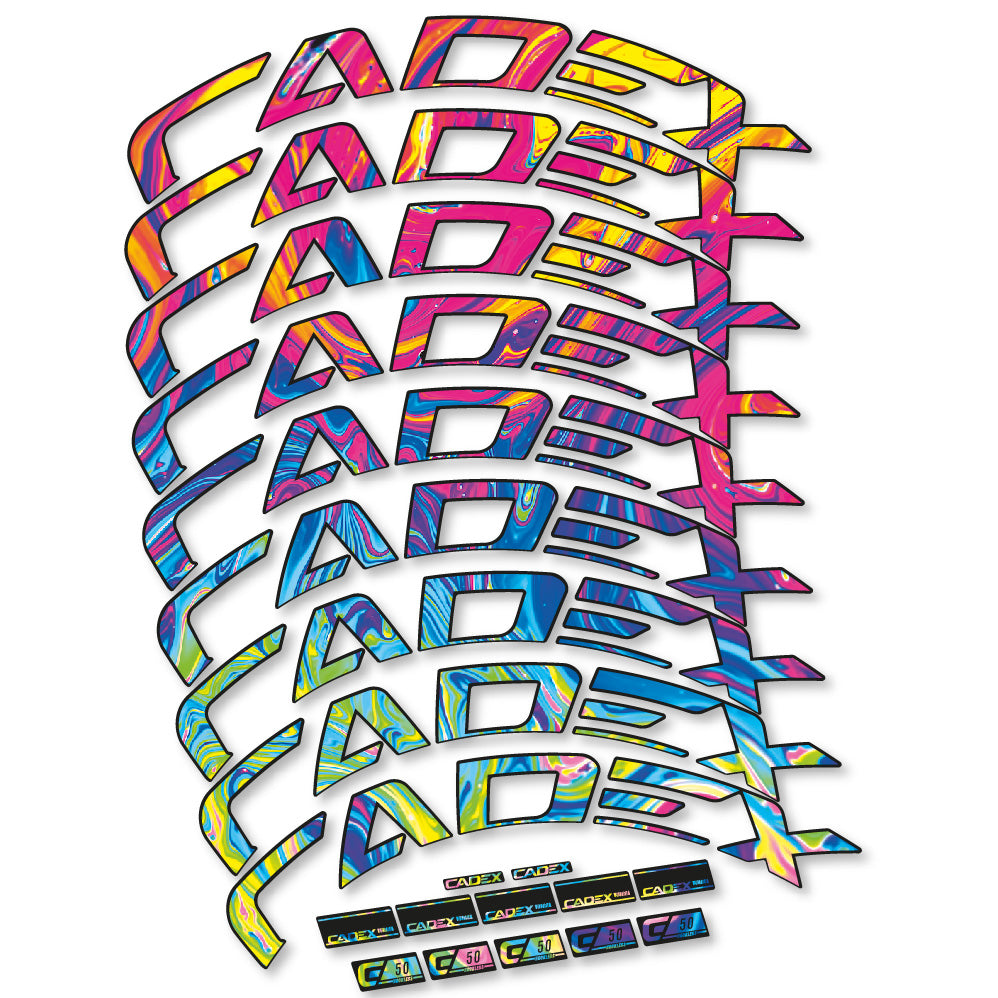 Aufkleber Cadex 50 Ultra Disc, Rennradrad 50 mm, Fahrradaufkleber Vinyl