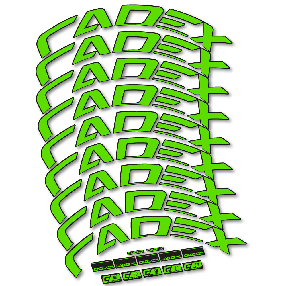 Aufkleber Cadex 50 Ultra Disc, Rennradrad 50 mm, Fahrradaufkleber Vinyl