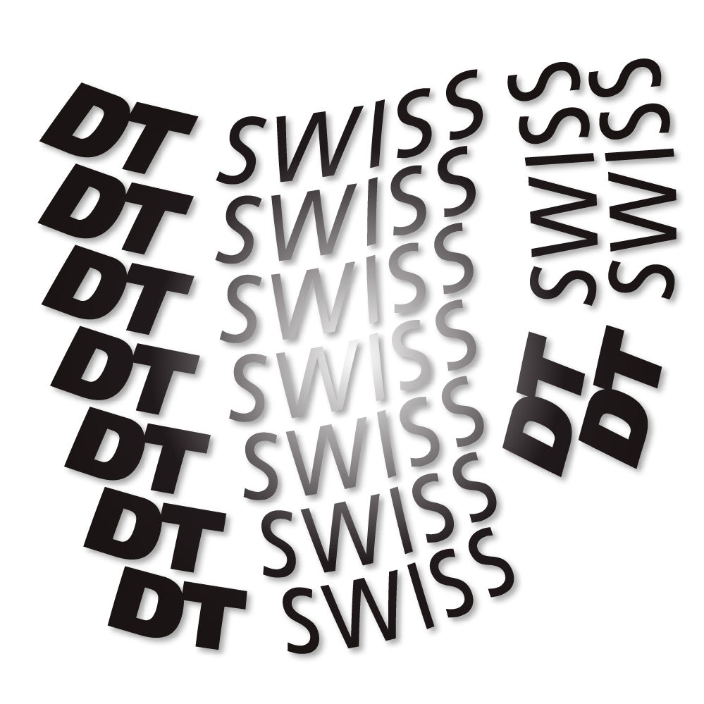 Aufkleber DT Swiss, Rennradrad 50mm, Fahrradaufkleber Vinyl