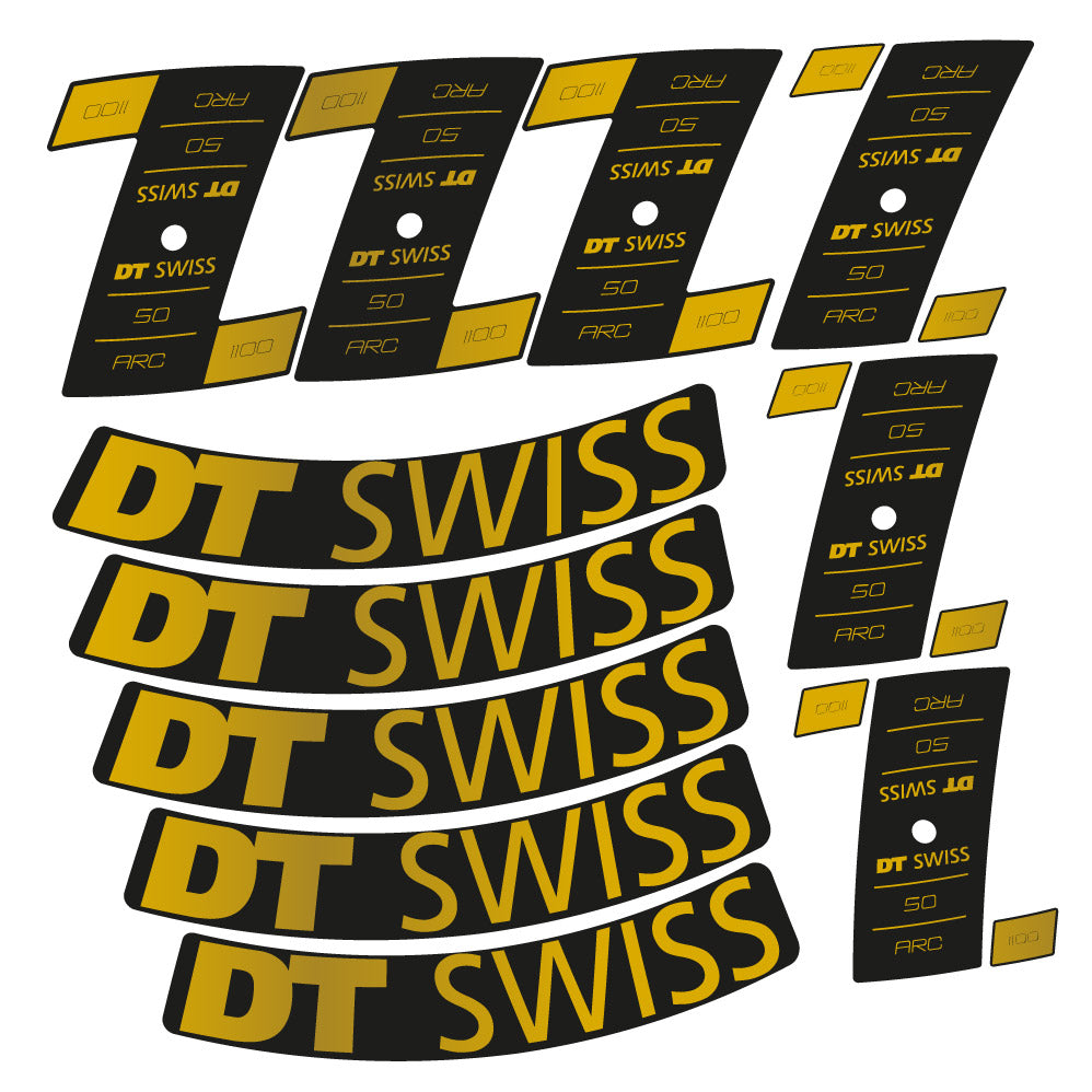 Aufkleber DT Swiss ARC 1100 Dicut DB, Rennradrad 50mm, Fahrradaufkleber Vinyl