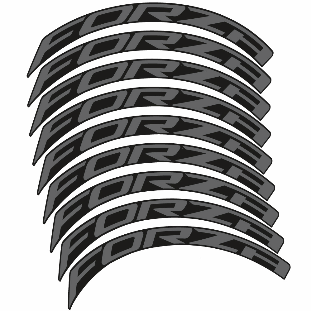 Aufkleber Forza, Road Wheel 50, Fahrradaufkleber Vinyl