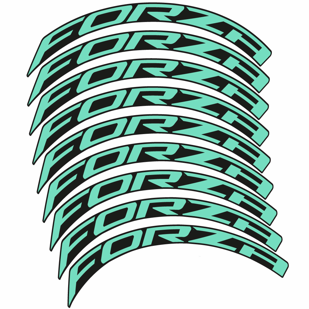 Aufkleber Forza, Road Wheel 50, Fahrradaufkleber Vinyl