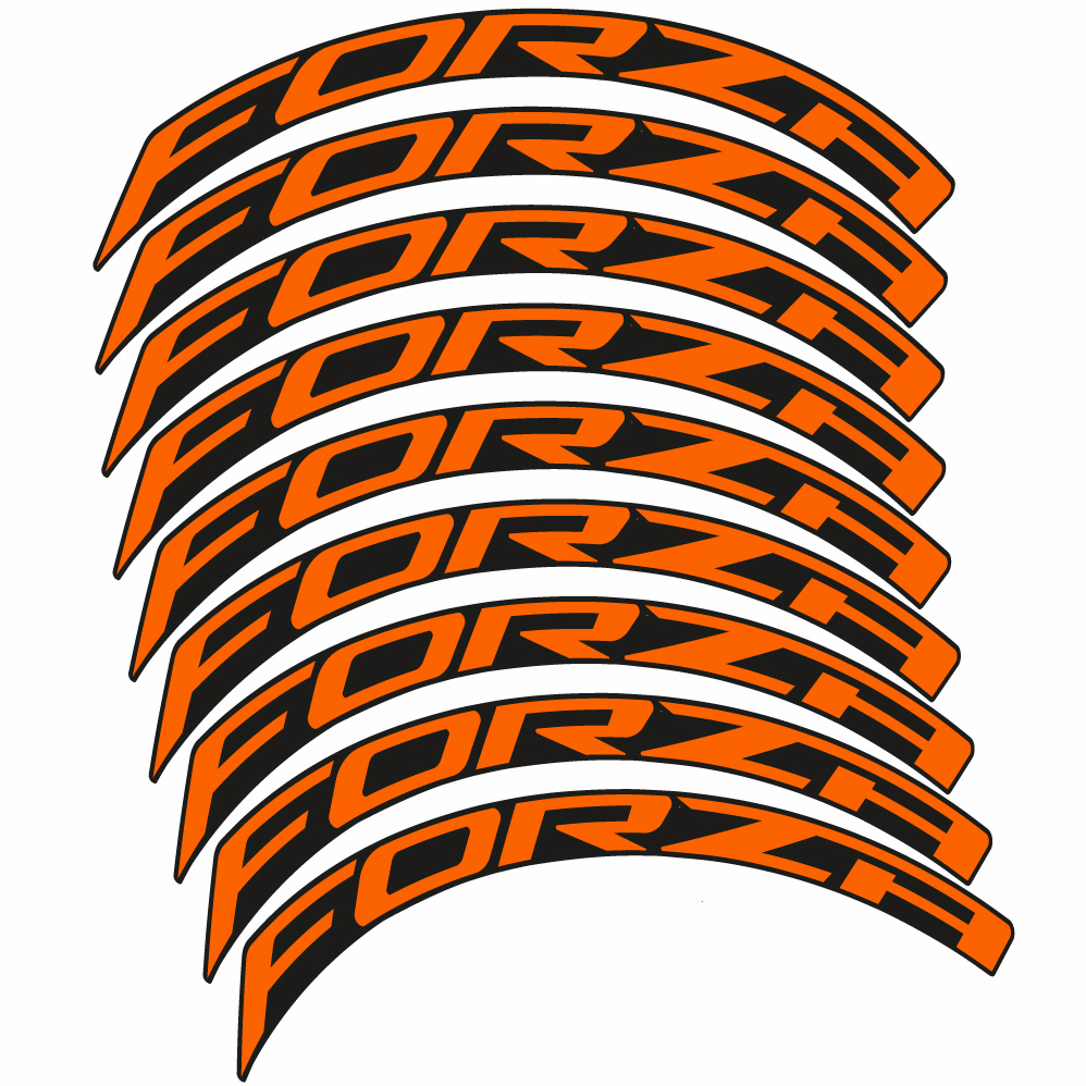 Aufkleber Forza, Road Wheel 50, Fahrradaufkleber Vinyl