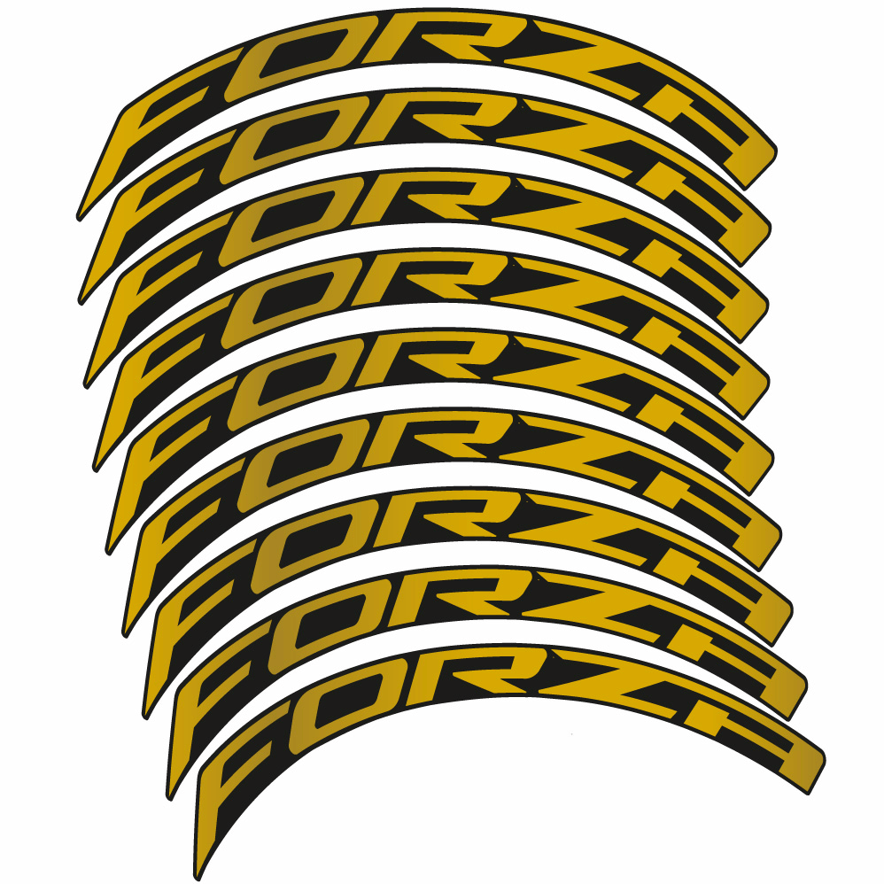 Aufkleber Forza, Road Wheel 50, Fahrradaufkleber Vinyl