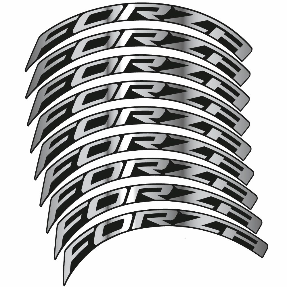 Aufkleber Forza, Road Wheel 50, Fahrradaufkleber Vinyl