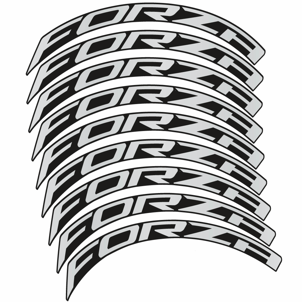 Aufkleber Forza, Road Wheel 50, Fahrradaufkleber Vinyl