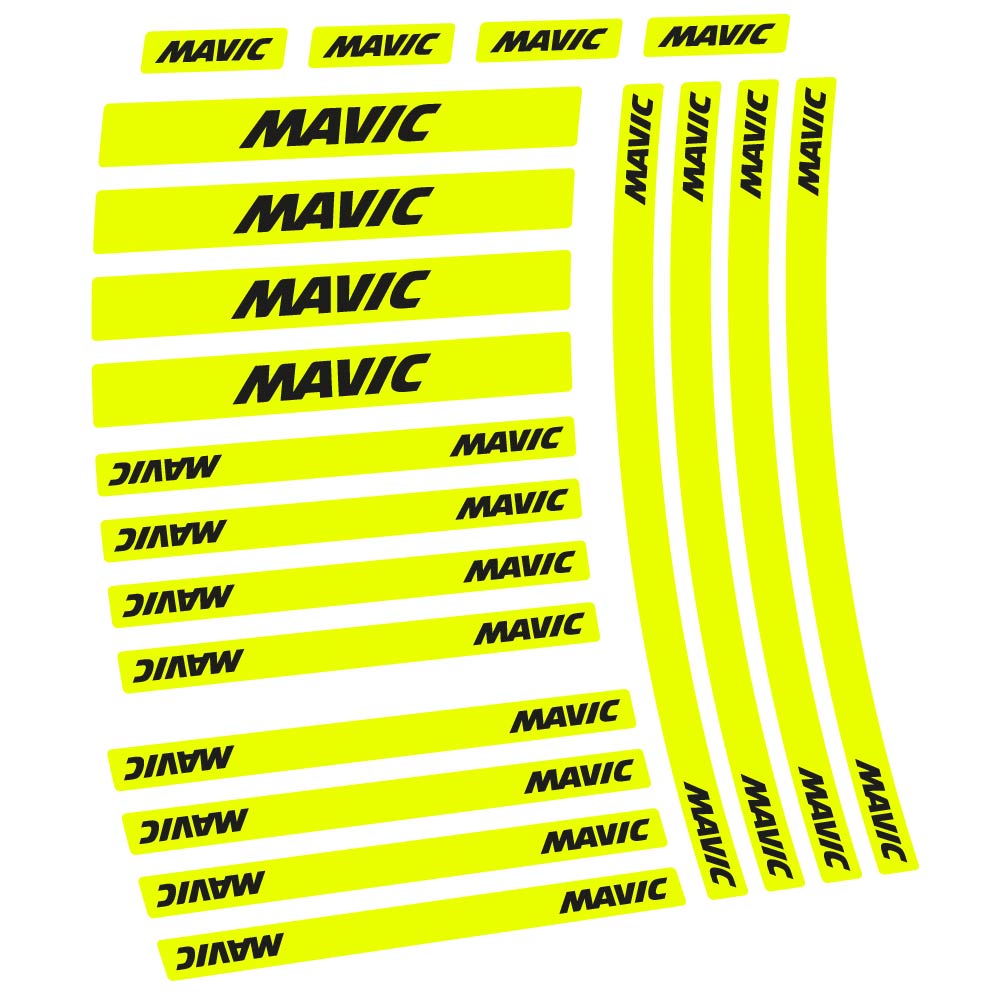 Aufkleber Mavic, Rennrad 50 mm und Nabe, Fahrradaufkleber Vinyl
