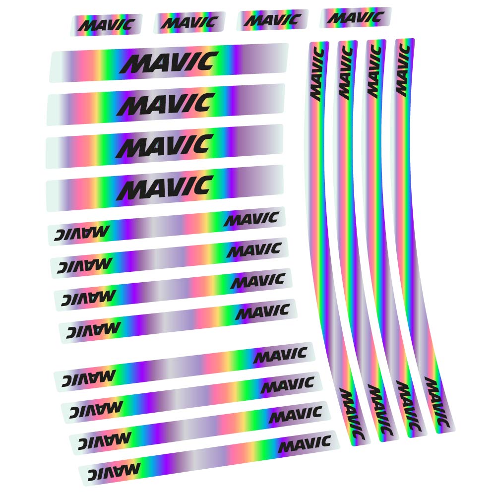 Aufkleber Mavic, Rennrad 50 mm und Nabe, Fahrradaufkleber Vinyl