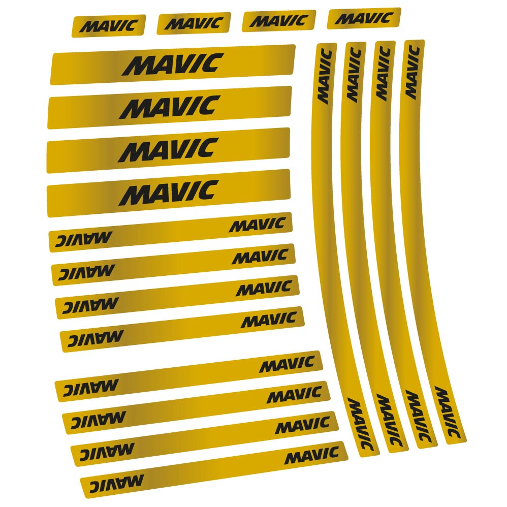 Aufkleber Mavic, Rennrad 50 mm und Nabe, Fahrradaufkleber Vinyl