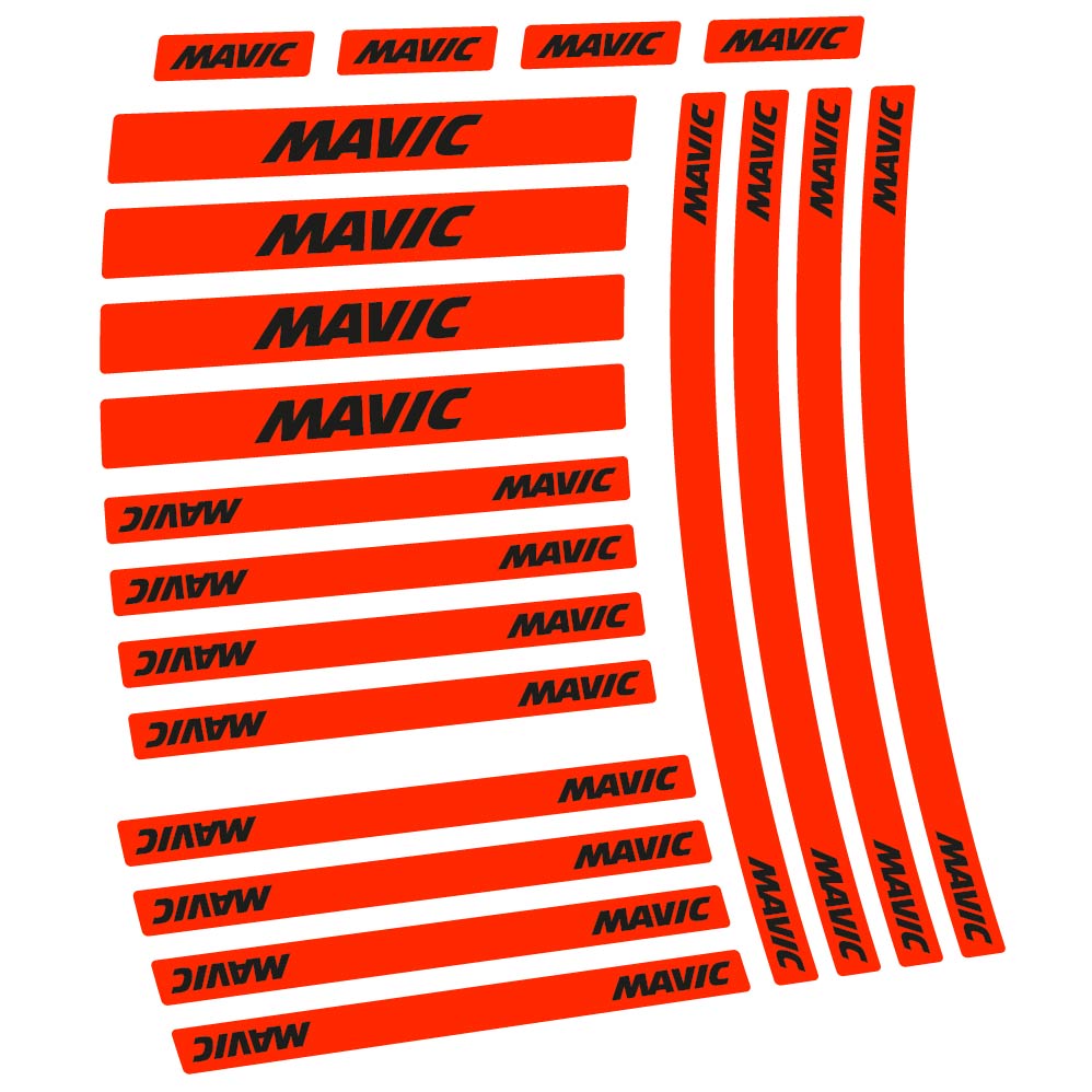 Aufkleber Mavic, Rennrad 50 mm und Nabe, Fahrradaufkleber Vinyl