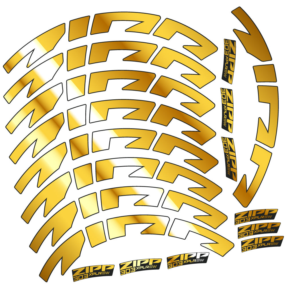 Aufkleber Zipp 303 XPLR SW, Rennradrad 54mm, Fahrradaufkleber Vinyl