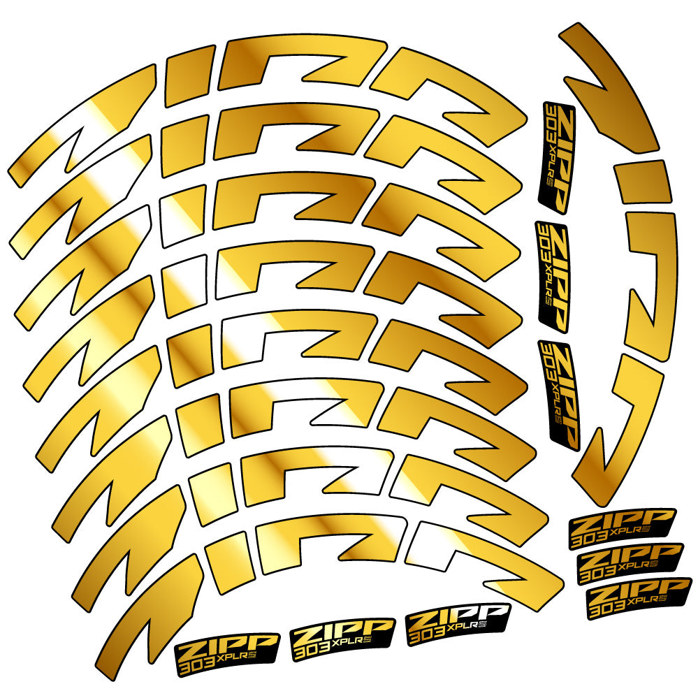 Aufkleber Zipp 303 XPLR S, Rennradrad 54mm, Fahrradaufkleber Vinyl
