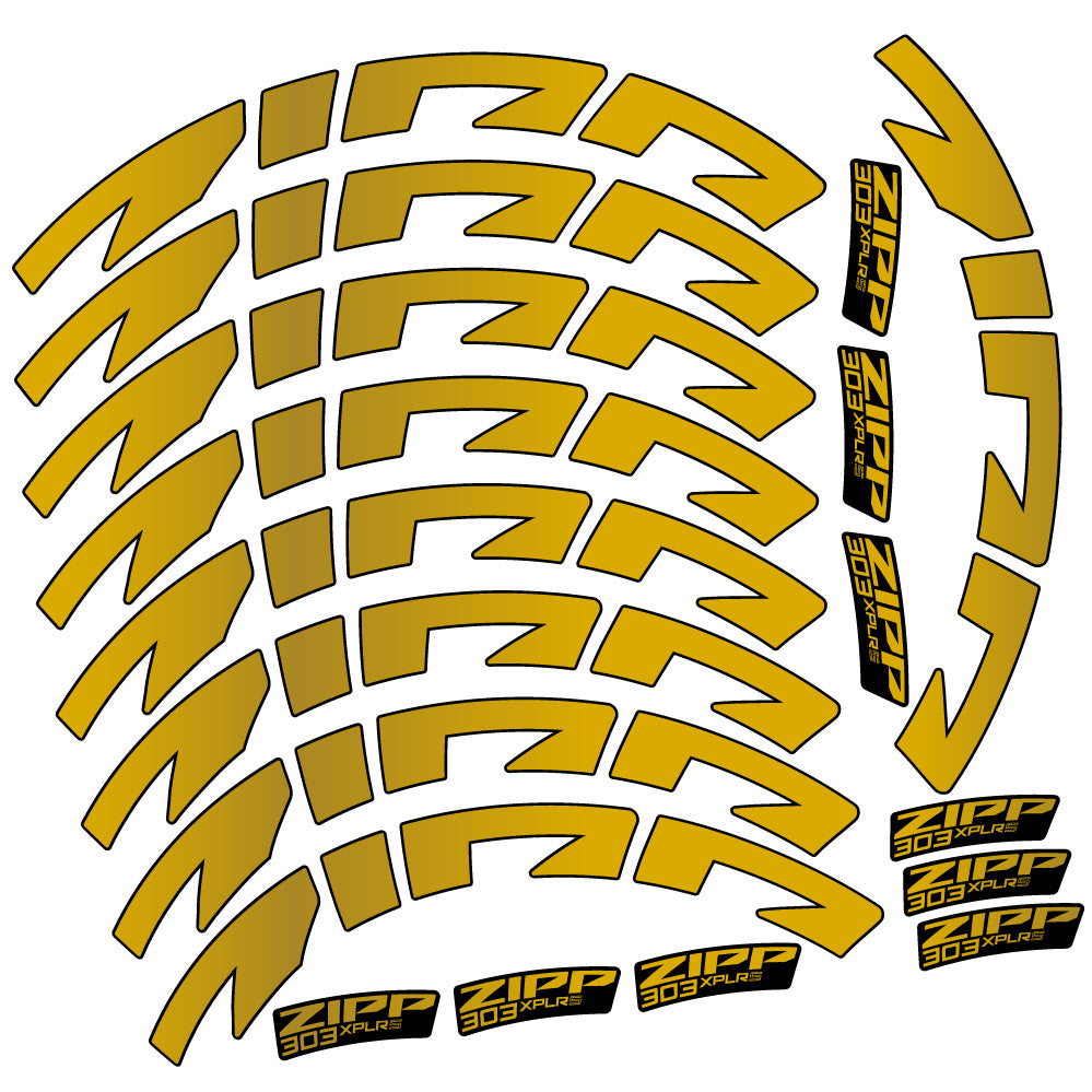 Aufkleber Zipp 303 XPLR S, Rennradrad 54mm, Fahrradaufkleber Vinyl