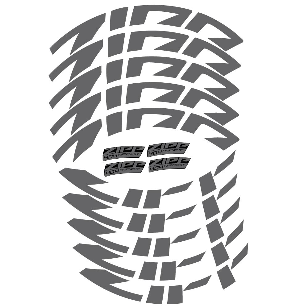 Aufkleber Zipp 404 FireCrest Disc 2022, Rennradrad 58mm, Fahrradaufkleber Vinyl