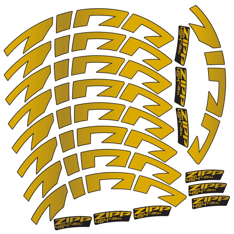 Aufkleber Zipp 454 NSW, Rennradrad 58mm, Fahrradaufkleber Vinyl