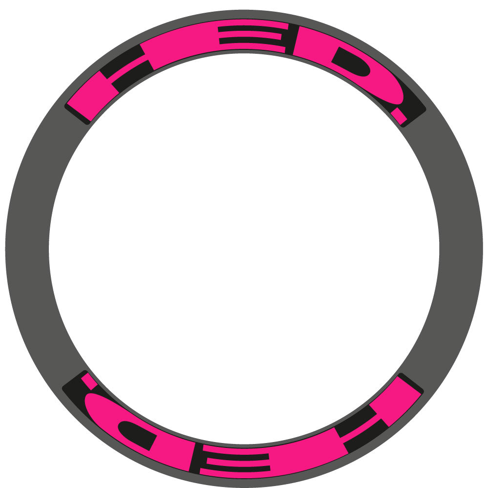 Rennrad 60mm HED Fahrradaufkleber Vinyl