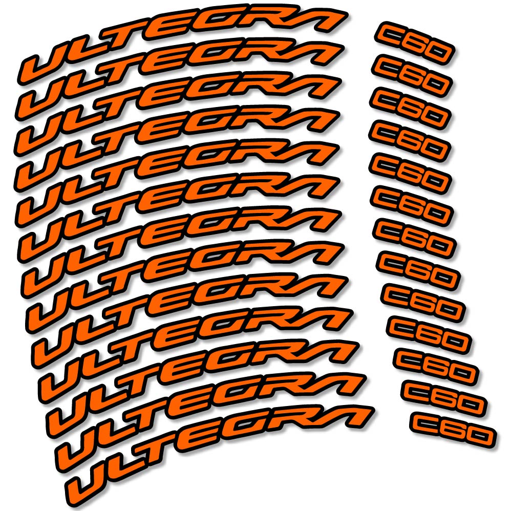 Decal Shimano Ultegra C60, Road Wheel 60mm, bike sticker vinyl