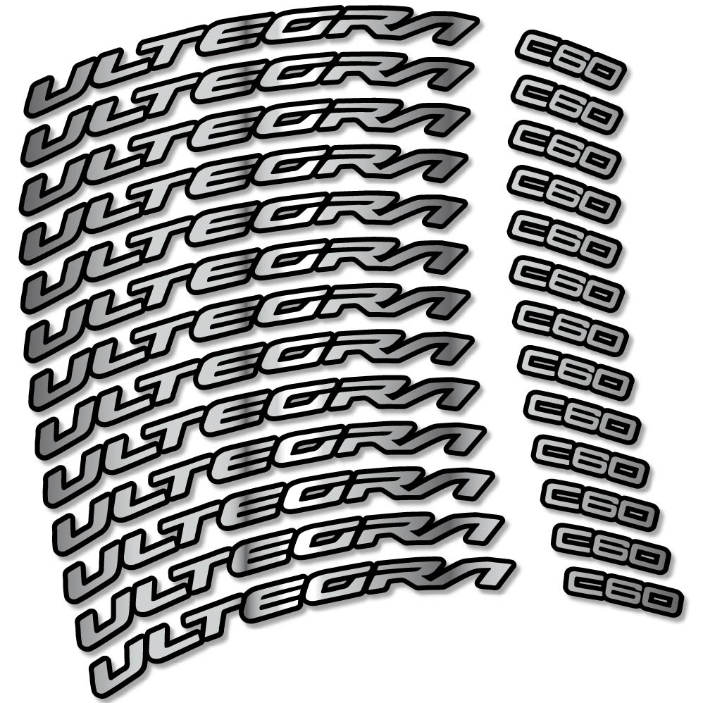 Decal Shimano Ultegra C60, Road Wheel 60mm, bike sticker vinyl