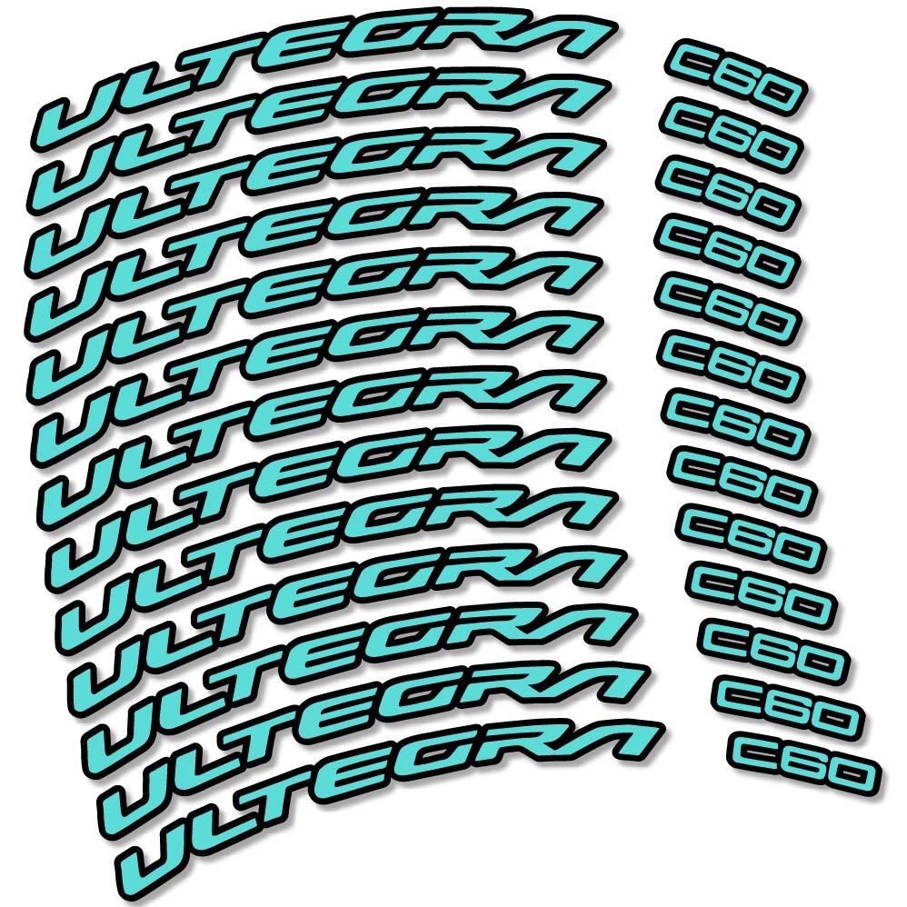 Decal Shimano Ultegra C60, Road Wheel 60mm, bike sticker vinyl