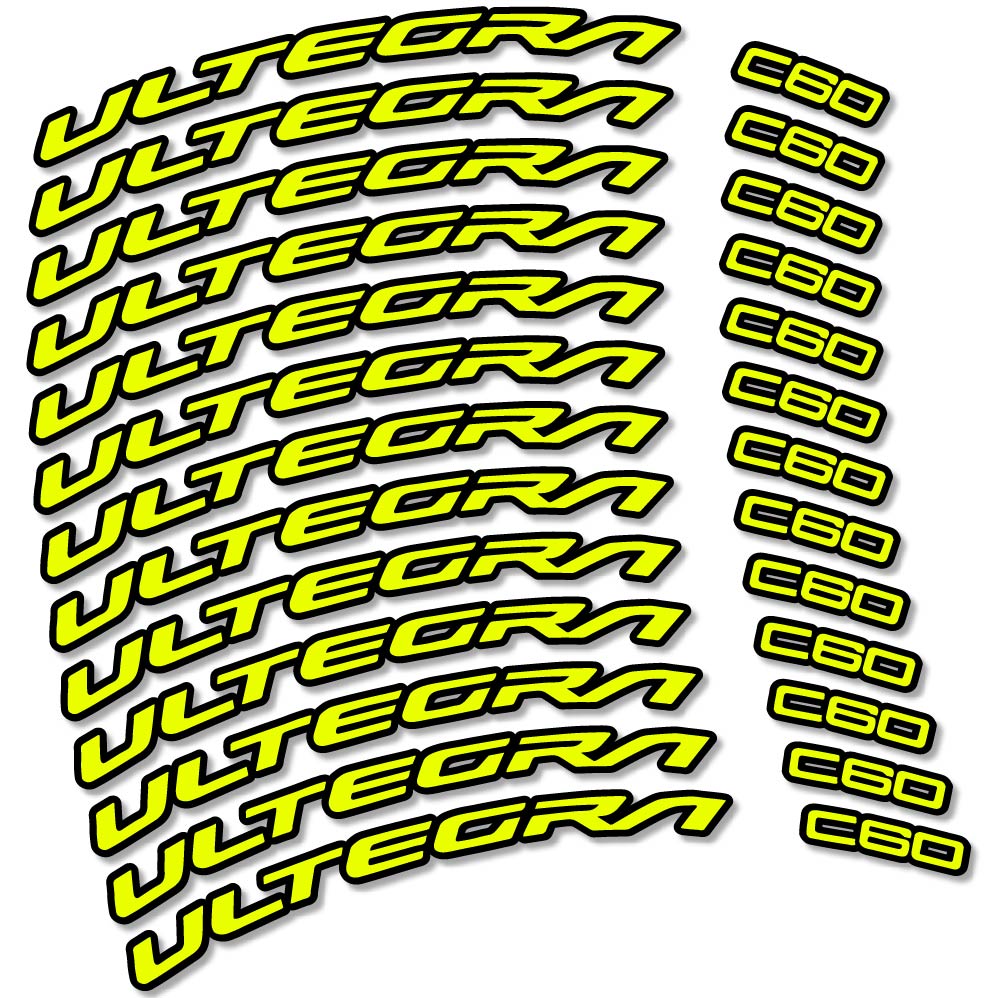 Decal Shimano Ultegra C60, Road Wheel 60mm, bike sticker vinyl