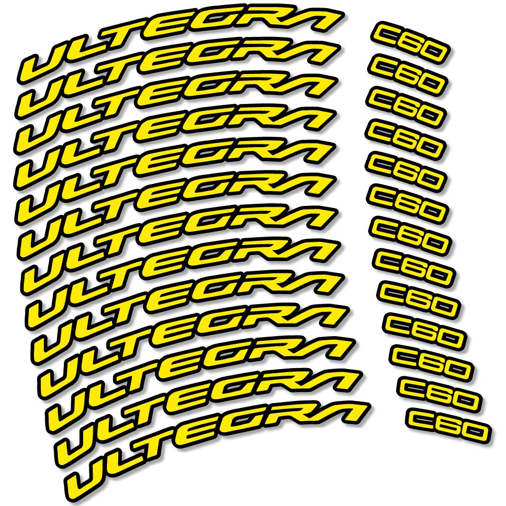 Decal Shimano Ultegra C60, Road Wheel 60mm, bike sticker vinyl