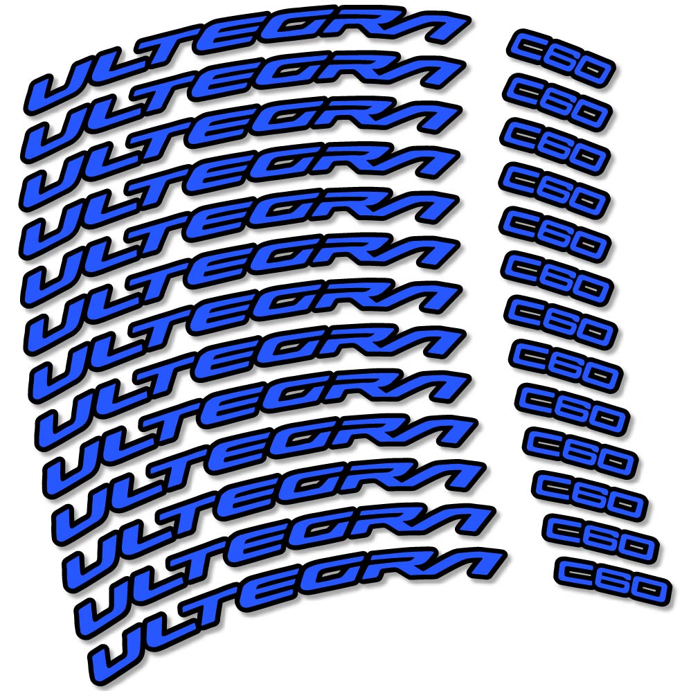 Decal Shimano Ultegra C60, Road Wheel 60mm, bike sticker vinyl