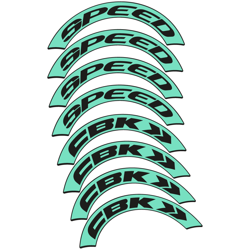 Aufkleber CBK Speed, Rennrad 80mm, Fahrradaufkleber Vinyl