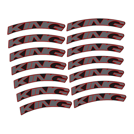 Red decal for Chris King GRD23 2023-2026 road wheel – bike sticker vinyl