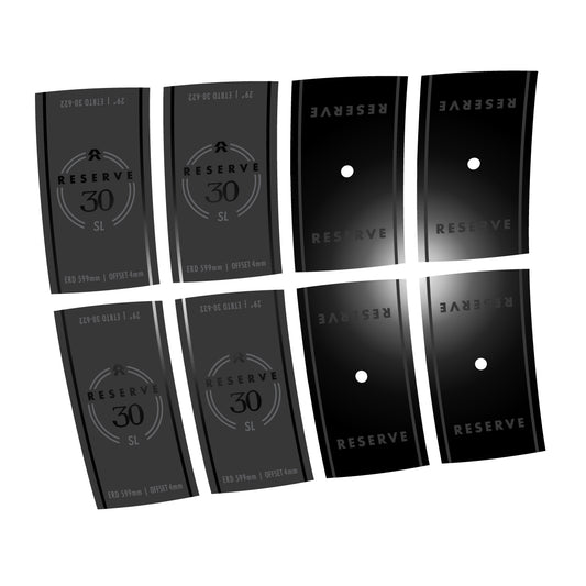 Black decal for Reserve 30 SL Carbon MTB wheel 29" – bike sticker vinyl