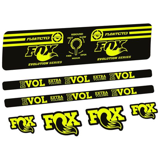 Neon Yellow decal for Fox Float CTD Evolution Series 2016 rear shock – bike sticker vinyl