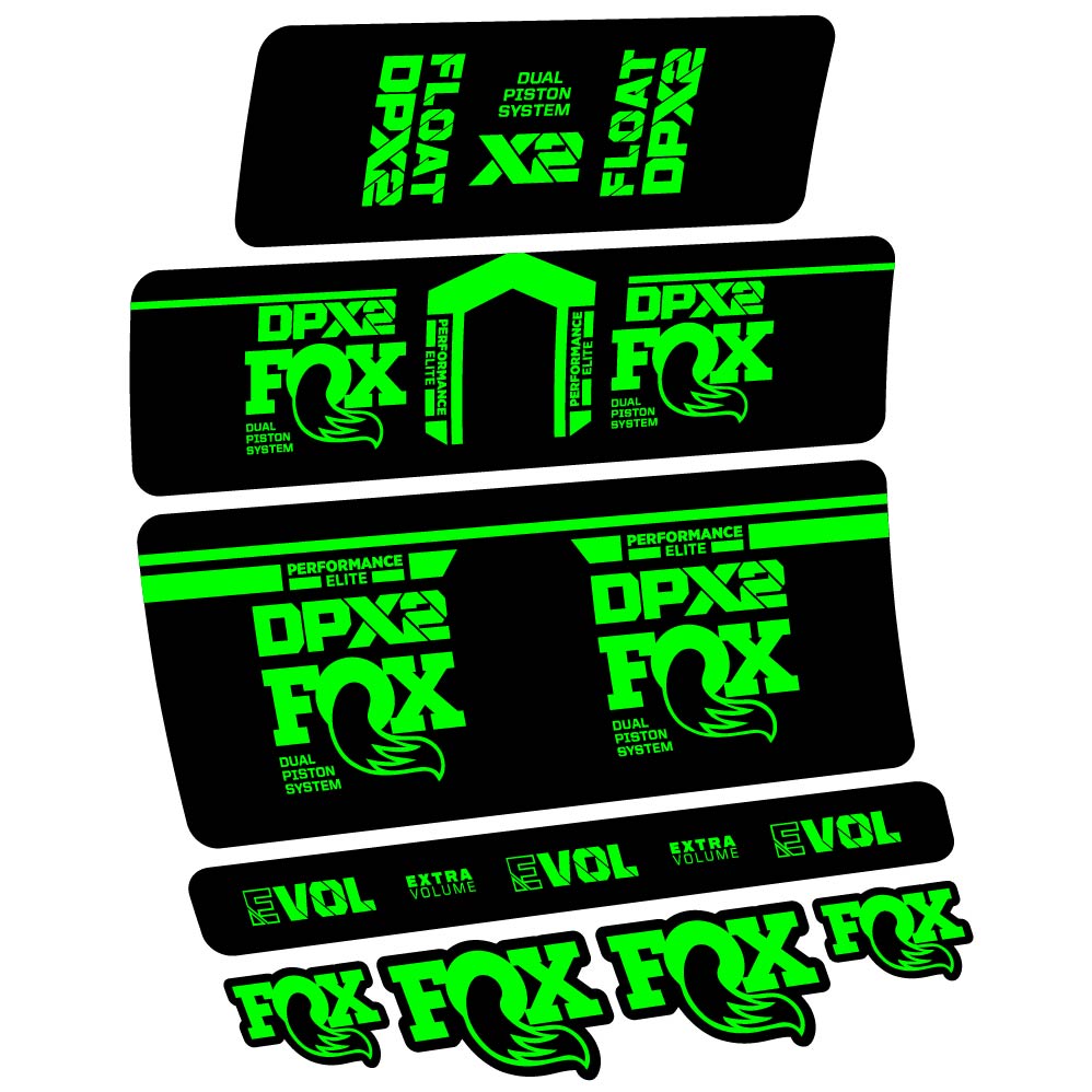 Decal Fox DPX2 Performace Elite 2021, Shock Absorber, bike sticker vinyl