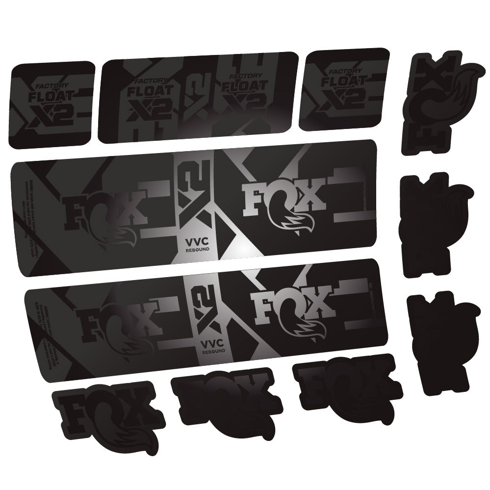 Aufkleber Fox Float X2 Factory, Rear Shox, Fahrradaufkleber Vinyl