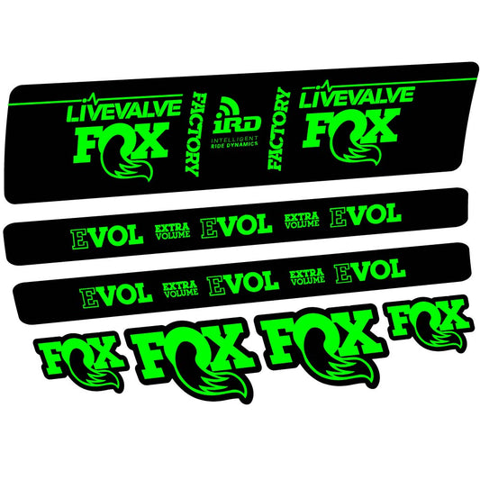 Neon Green decal for Fox DPS LiveValve 2019 rear shock – bike sticker vinyl