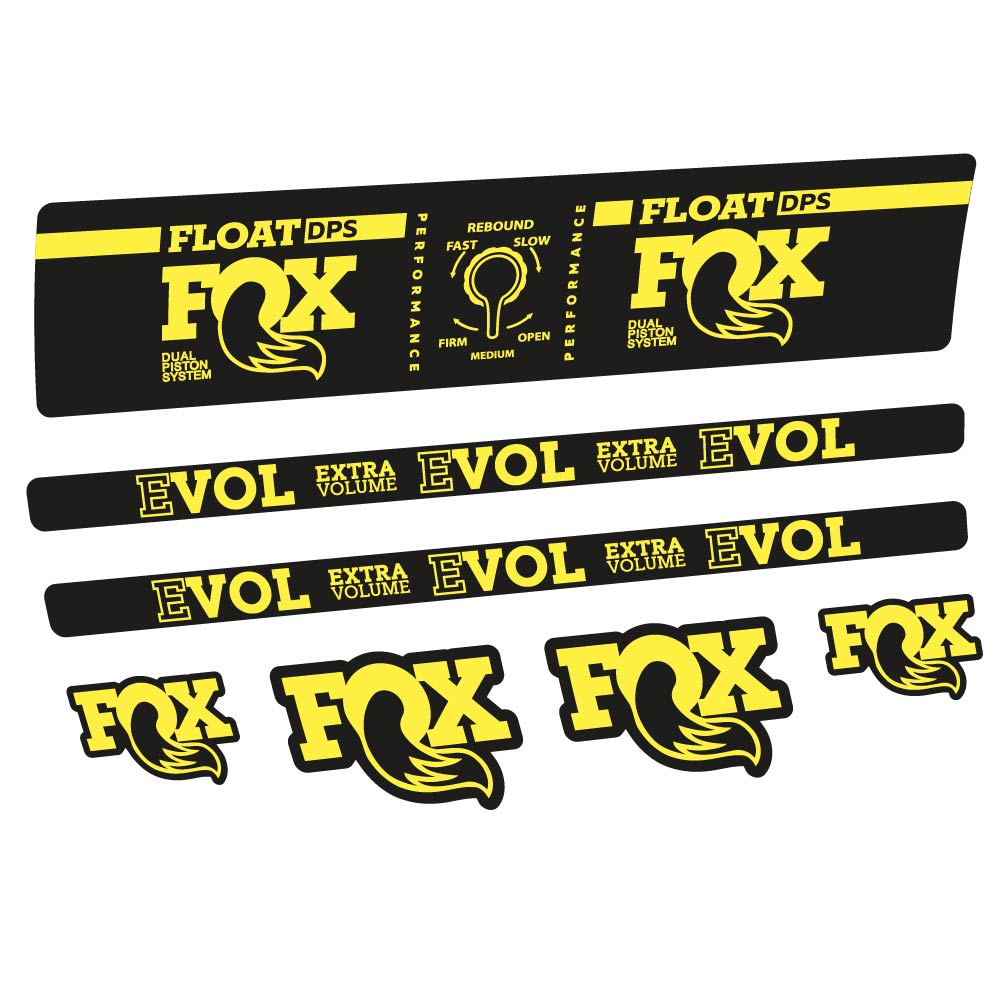 Aufkleber Fox Float DPS Performance, Rear Shox, Fahrradaufkleber Vinyl