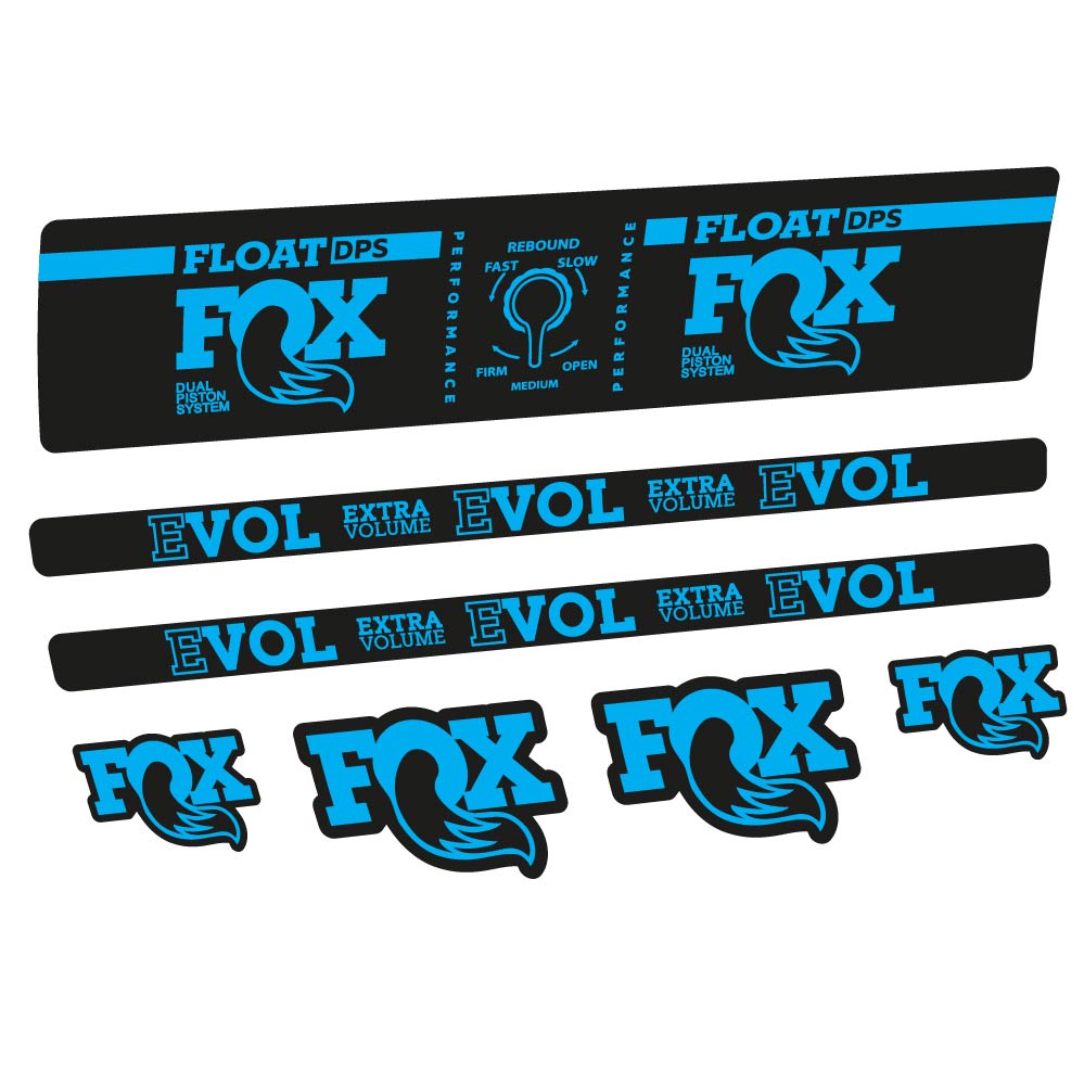 Aufkleber Fox Float DPS Performance, Rear Shox, Fahrradaufkleber Vinyl