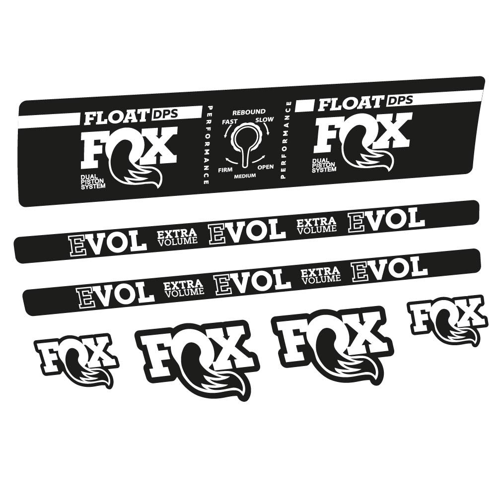 Aufkleber Fox Float DPS Performance, Rear Shox, Fahrradaufkleber Vinyl