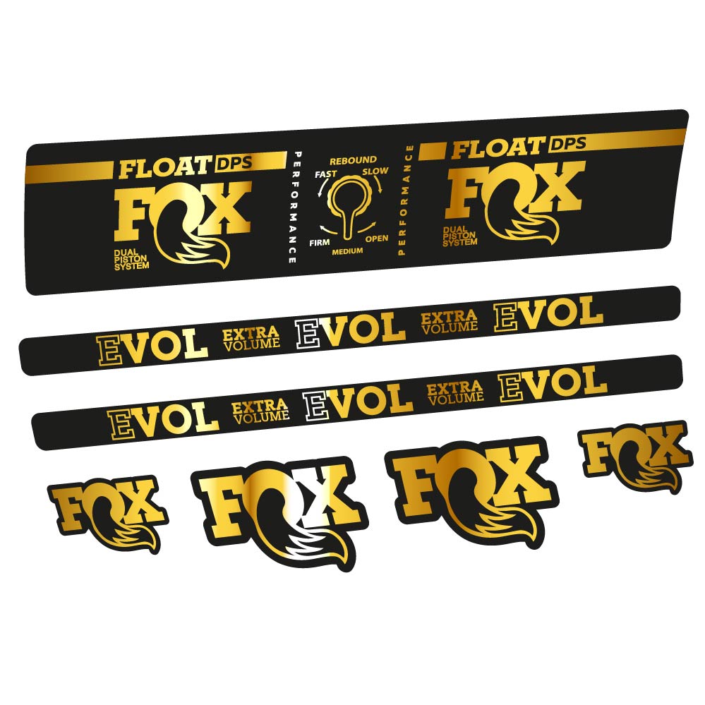 Aufkleber Fox Float DPS Performance, Rear Shox, Fahrradaufkleber Vinyl