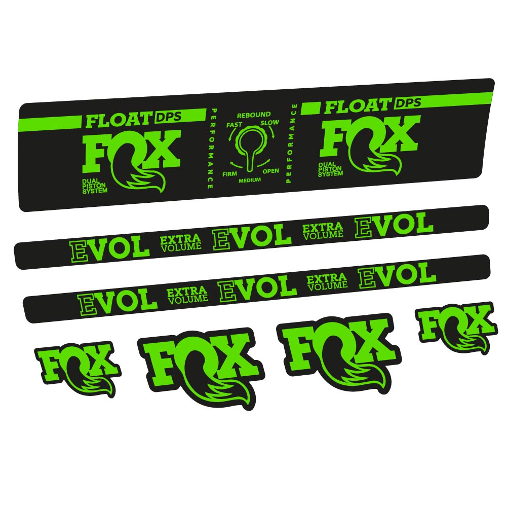 Aufkleber Fox Float DPS Performance, Rear Shox, Fahrradaufkleber Vinyl