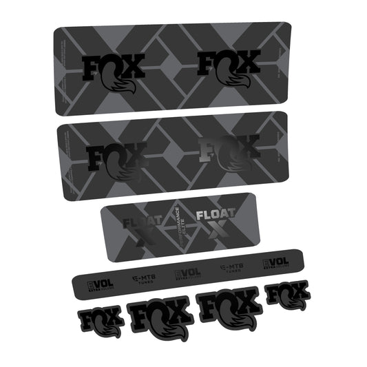 Black decal for Fox Float X Performance Elite E-MTB 2027 rear shock – bike sticker vinyl