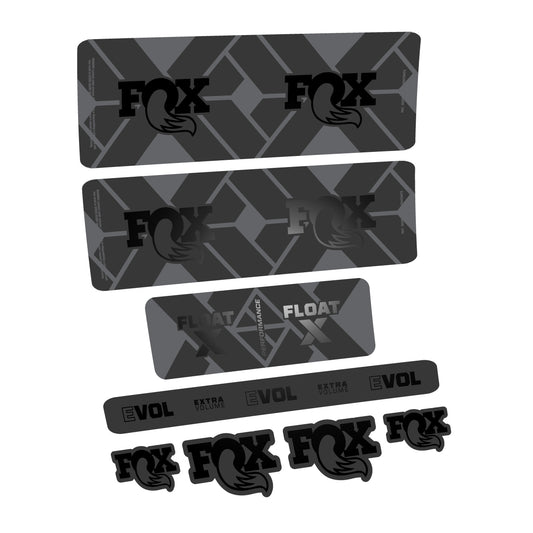 Black decal for Fox Float X Performance 2027 rear shock – bike sticker vinyl