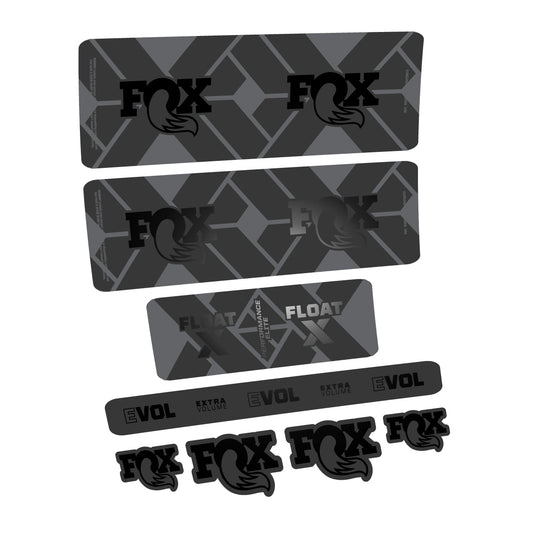 Black decal for Fox Float X Performance Elite 2027 rear shock – bike sticker vinyl