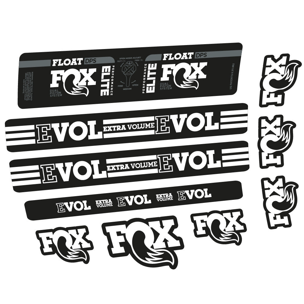 Aufkleber Fox Float DPS Elite, Rear Shox, Fahrradaufkleber Vinyl