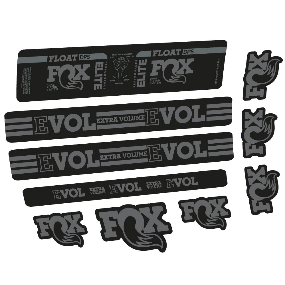 Aufkleber Fox Float DPS Elite, Rear Shox, Fahrradaufkleber Vinyl