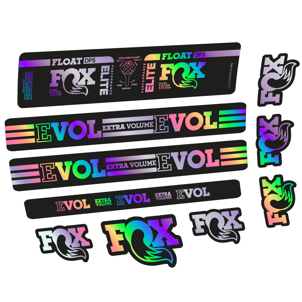 Aufkleber Fox Float DPS Elite, Rear Shox, Fahrradaufkleber Vinyl