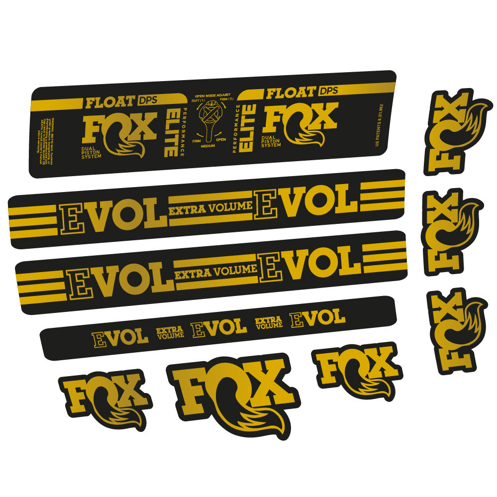 Aufkleber Fox Float DPS Elite, Rear Shox, Fahrradaufkleber Vinyl