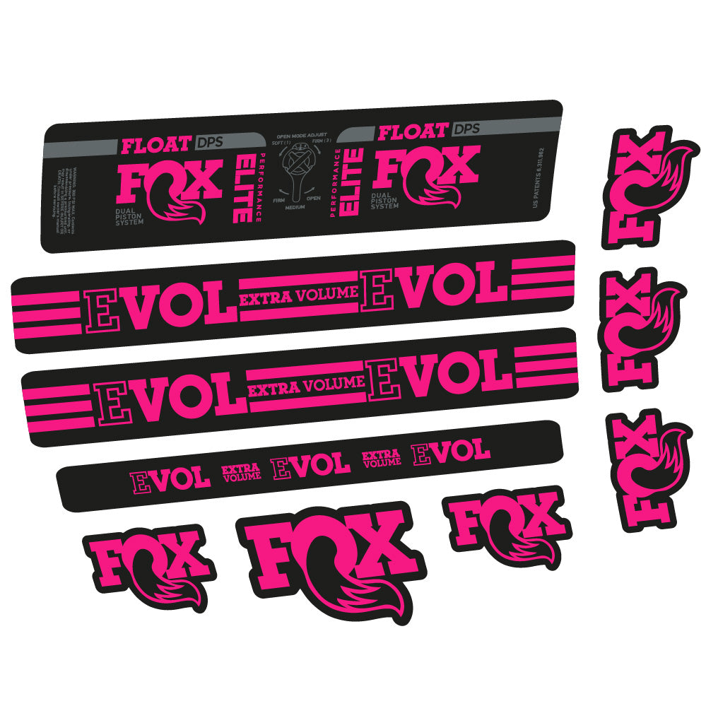 Aufkleber Fox Float DPS Elite, Rear Shox, Fahrradaufkleber Vinyl