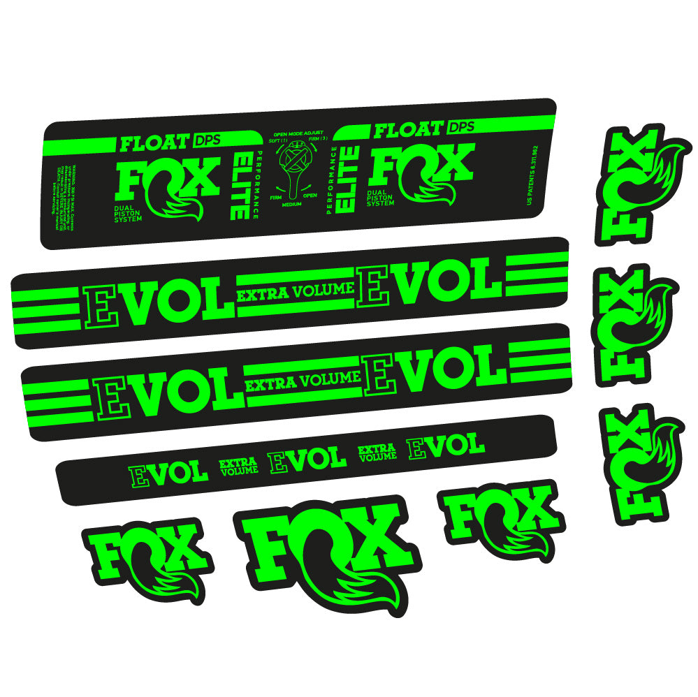 Aufkleber Fox Float DPS Elite, Rear Shox, Fahrradaufkleber Vinyl